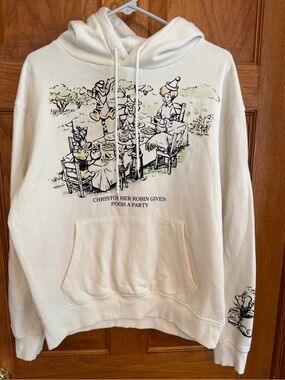 Disney Winnie the Pooh "Christopher Robin Gives Pooh a Party" Hoodie Medium